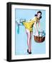 Belle Wringer Pin-Up 1941-Gil Elvgren-Framed Art Print