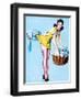 Belle Wringer Pin-Up 1941-Gil Elvgren-Framed Art Print