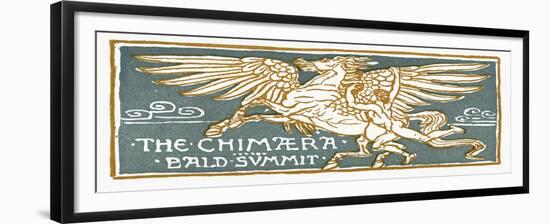 Bellerophon and Pegasus-Walter Crane-Framed Giclee Print