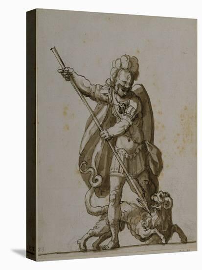 Bellerophon and the Chimaera, C.1609-Inigo Jones-Stretched Canvas