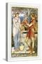 Bellerophon at the fountain-Walter Crane-Stretched Canvas