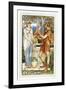 Bellerophon at the fountain-Walter Crane-Framed Giclee Print