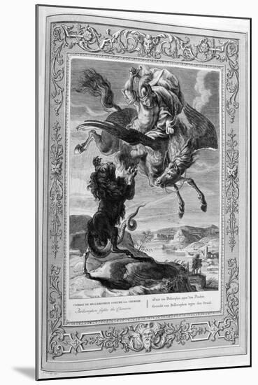 Bellerophon Fights the Chimera, 1733-Bernard Picart-Mounted Giclee Print