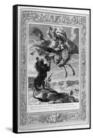 Bellerophon Fights the Chimera, 1733-Bernard Picart-Framed Stretched Canvas
