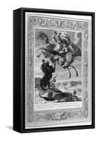 Bellerophon Fights the Chimera, 1733-Bernard Picart-Framed Stretched Canvas