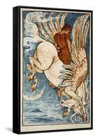 Bellerophon on Pegasus-Walter Crane-Framed Stretched Canvas