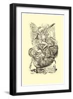 Bellerophone Slays The Chimera-Henry Matthew Brock-Framed Art Print