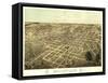 Belleville, Illinois - Panoramic Map-Lantern Press-Framed Stretched Canvas