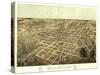 Belleville, Illinois - Panoramic Map-Lantern Press-Stretched Canvas