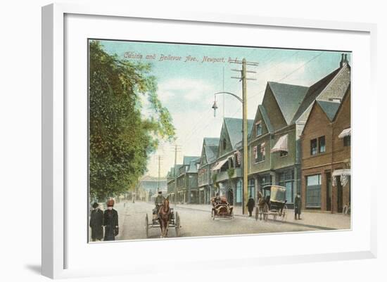 Bellevue Avenue, Newport, Rhode Island-null-Framed Art Print