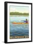 Bellingham Bay, Washington - Kayak Scene-Lantern Press-Framed Art Print