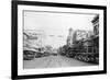 Bellingham, WA Main Street Scene Downtown Photograph - Bellingham, WA-Lantern Press-Framed Premium Giclee Print