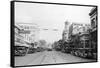 Bellingham, WA Main Street Scene Downtown Photograph - Bellingham, WA-Lantern Press-Framed Stretched Canvas