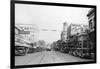 Bellingham, WA Main Street Scene Downtown Photograph - Bellingham, WA-Lantern Press-Framed Art Print