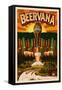 Bellingham, Washington - Beervana-Lantern Press-Framed Stretched Canvas