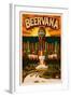 Bellingham, Washington - Beervana-Lantern Press-Framed Art Print