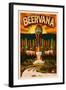 Bellingham, Washington - Beervana-Lantern Press-Framed Art Print