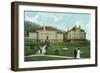 Bellingham, Washington, Exterior View of the Normal School-Lantern Press-Framed Art Print