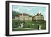 Bellingham, Washington, Exterior View of the Normal School-Lantern Press-Framed Art Print