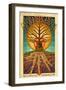 Bellingham, Washington - Guitar Tree-Lantern Press-Framed Art Print