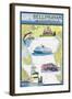 Bellingham, Washington - Nautical Chart-Lantern Press-Framed Art Print