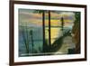 Bellingham, Washington, Sunset View from Chuckanut Drive, near Bellingham-Lantern Press-Framed Premium Giclee Print