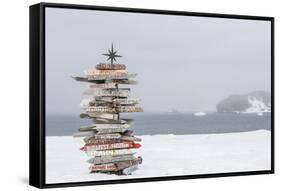 Bellingshausen (Russian) or Frei (Chilean) Base, South Shetland Island Group, Antarctica-Michael Nolan-Framed Stretched Canvas