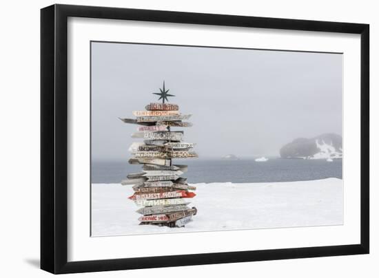 Bellingshausen (Russian) or Frei (Chilean) Base, South Shetland Island Group, Antarctica-Michael Nolan-Framed Photographic Print