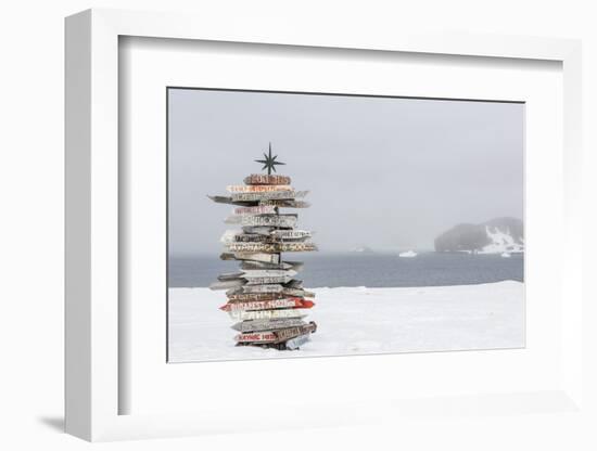 Bellingshausen (Russian) or Frei (Chilean) Base, South Shetland Island Group, Antarctica-Michael Nolan-Framed Photographic Print