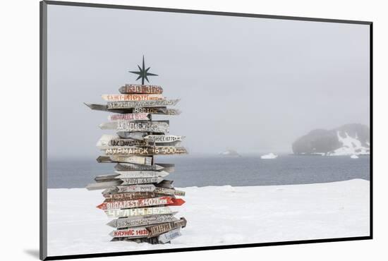 Bellingshausen (Russian) or Frei (Chilean) Base, South Shetland Island Group, Antarctica-Michael Nolan-Mounted Photographic Print