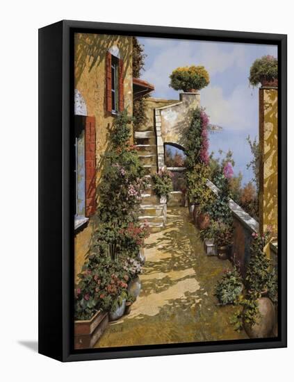 Bello Terrazzo-Guido Borelli-Framed Stretched Canvas