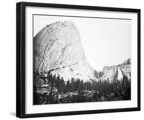 Bellows Butte and Nevada Fall, Yosemite-Carleton E Watkins-Framed Giclee Print