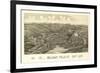 Bellows Falls, Vermont - Panoramic Map-Lantern Press-Framed Art Print