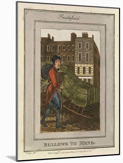 Bellows to Mend, Cries of London, 1804-William Marshall Craig-Mounted Giclee Print