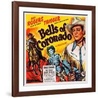 Bells of Coronado, Left and Right: Roy Rogers; Center: Dale Evans, 1950-null-Framed Art Print