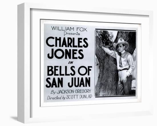 Bells of San Juan, Buck Jones, 1922-null-Framed Art Print