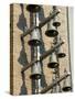 Bells on Side of Building, Kampen, Overijssel, Netherlands-Lisa S. Engelbrecht-Stretched Canvas