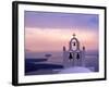 Belltower at Sunrise, Mykonos, Greece-Keren Su-Framed Photographic Print