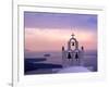 Belltower at Sunrise, Mykonos, Greece-Keren Su-Framed Photographic Print