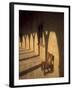 Bellver Castle Chair and Arches, Palma de Mallorca, Balearics, Spain-Walter Bibikow-Framed Photographic Print