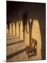 Bellver Castle Chair and Arches, Palma de Mallorca, Balearics, Spain-Walter Bibikow-Mounted Photographic Print