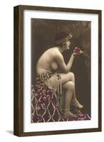 Belly Dancer with Roses-null-Framed Art Print