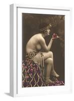 Belly Dancer with Roses-null-Framed Art Print