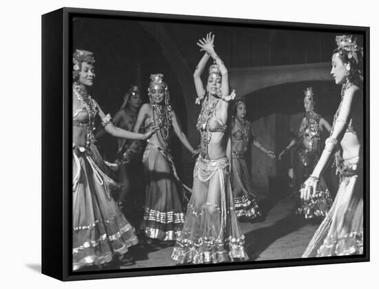 Belly Dancers in Scene from Film "Desert Song"-null-Framed Stretched Canvas