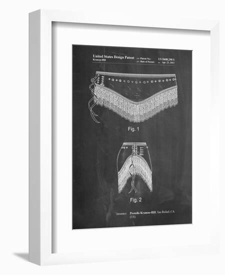 Belly Dancing Belt-Cole Borders-Framed Art Print