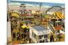 Belmont Amusement Park, Mission Beach, San Diego, California-null-Mounted Premium Giclee Print