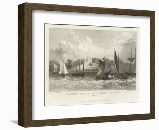 Belmont Castle, Near Grays Thurrock, Essex-William Henry Bartlett-Framed Giclee Print