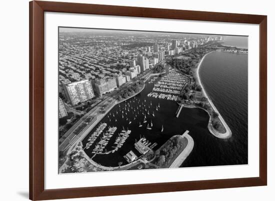 Belmont Harbor Chicago B W-Steve Gadomski-Framed Photographic Print