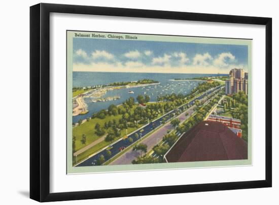 Belmont Harbor, Chicago, Illinois-null-Framed Art Print