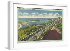 Belmont Harbor, Chicago, Illinois-null-Framed Art Print